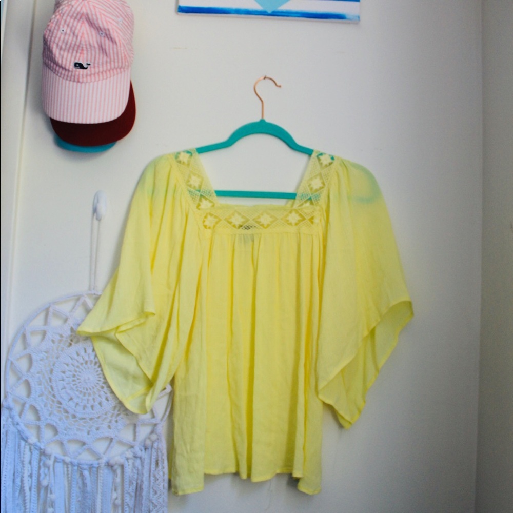 Yellow Flowy Blouse